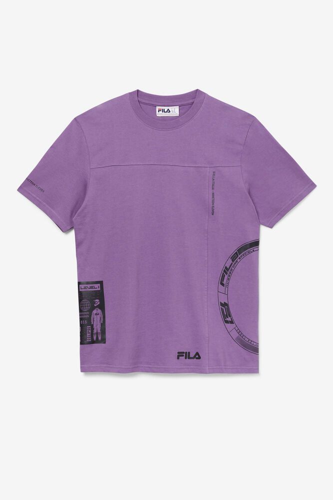 Fila Miesten Paidat Deltalife Graphic Violetit - RGWQ-69850